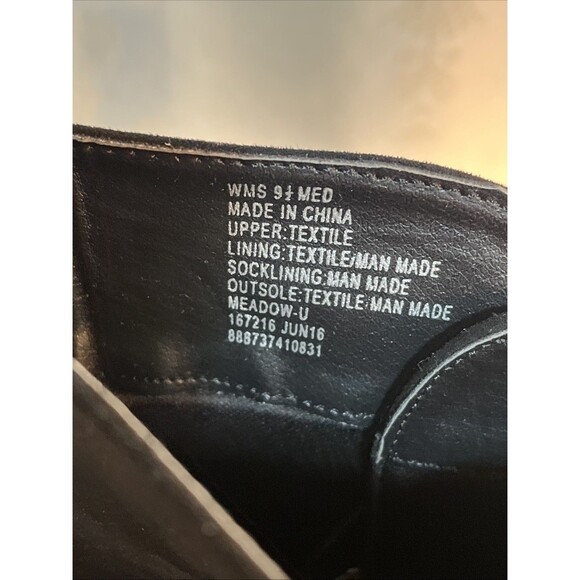 Dress Black Boots Union Bay Size 9-1/2 M With 3-3/4” Wedge Heel Zipper Close - Picture 5 of 6